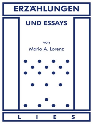 cover image of Erzählungen und Essays